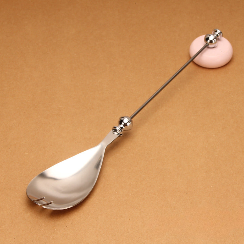 Wholesale Beadable Utensils DIY Stainless Steel Sugar Tea Spoon Spoon Fork Cutlery